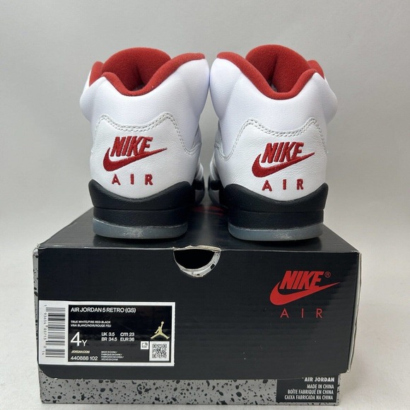 Nike Shoes Air Jordan 5 Retro GS “Fire Red" 2023 - Picture 4 of 5